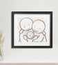 Hugs artwork 4, mounted, unframed - Image 3