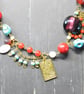 "O Fortuna" Boho Gemstone Mixed Bead Necklace - Image 4