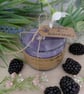 Rhubarb and Blackberry Soy Wax Candle Handmade Scented Gift Jar