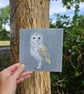 Printed Barn owl card - Image 1