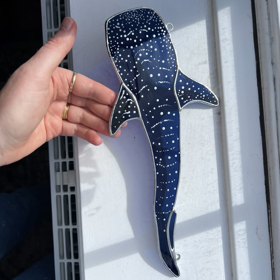 Stained Glass Whale Shark