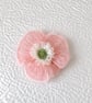 Crocheted Mohair Flower  Appliqué Accessories Unique Handmade Crafts  - Image 4