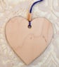 Christmas Decoration Ornament: Decoupaged Wooden Heart 15cm (6") Outdoor Scene - Image 4