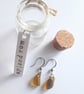 Seaglass Earrings: Spiced Rum - Image 4