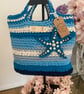 Handmade ombre beach bag - Image 3