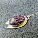 Agate & Sterling Silver Pendant