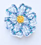 Flower brooch. - Image 1