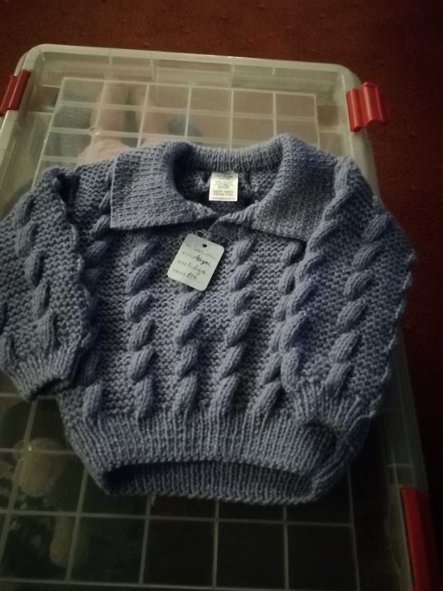 Hand Knitted Lilac Jumper