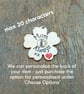 Apricot Forget Me Not Brooch, Handmade Wooden Flower Pin, Remembrance Gift - Image 2