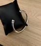 "Ceremonia" - Heavy Sterling Silver Torc Bangle - Made to any size - 5mm Solid