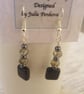 Onyx square bead earrings  - Image 2