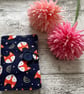Fabric tea bag holder case pouch tea sachets floral leopard polka dot fox travel - Image 5