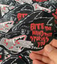 Bite the Hand Sticker - Punk Wolf Decoration - Image 1