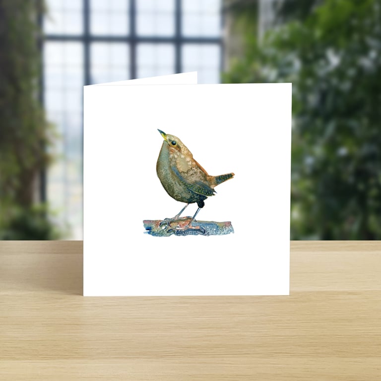 Wren greeting card (blank)