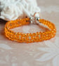 Tangerine Orange Beaded Bracelet - Image 1