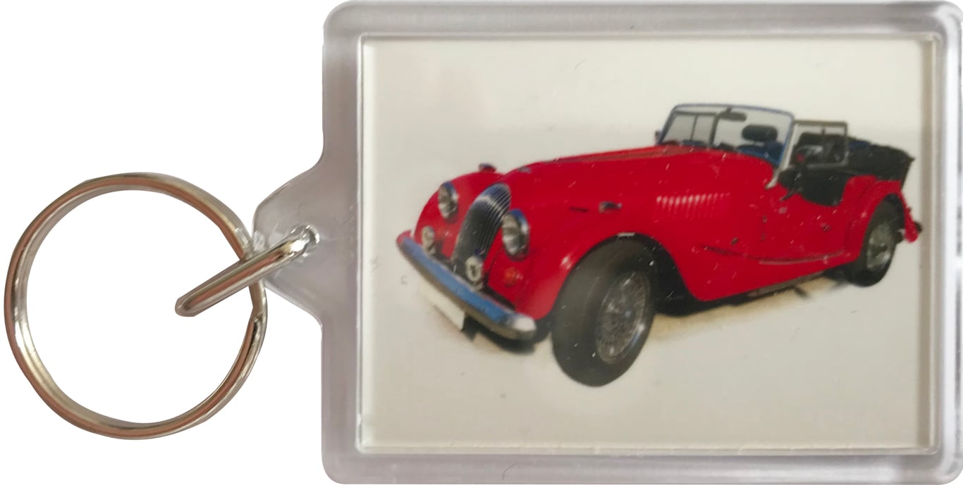 Morgan 4-4 1600 1983 - Keyring with 50x35mm Insert - Car Enthusiast