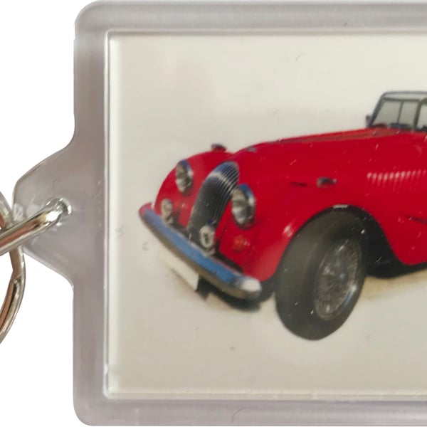 Morgan 4-4 1600 1983 - Keyring with 50x35mm Insert - Car Enthusiast