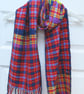 Red tartan scarf - Image 7
