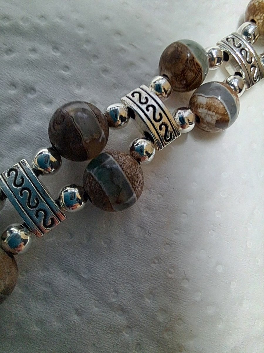 Beaded Leather Bracelet 