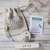 Little Wooden Handmade House and Base in a Bag - cosy