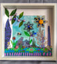 Fantasy Flower Garden Mixed Media Artwork - Image 1