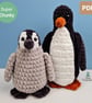 Pru the Penguin Crochet Pattern, Penguin and Chick Amigurumi Pattern - Image 1