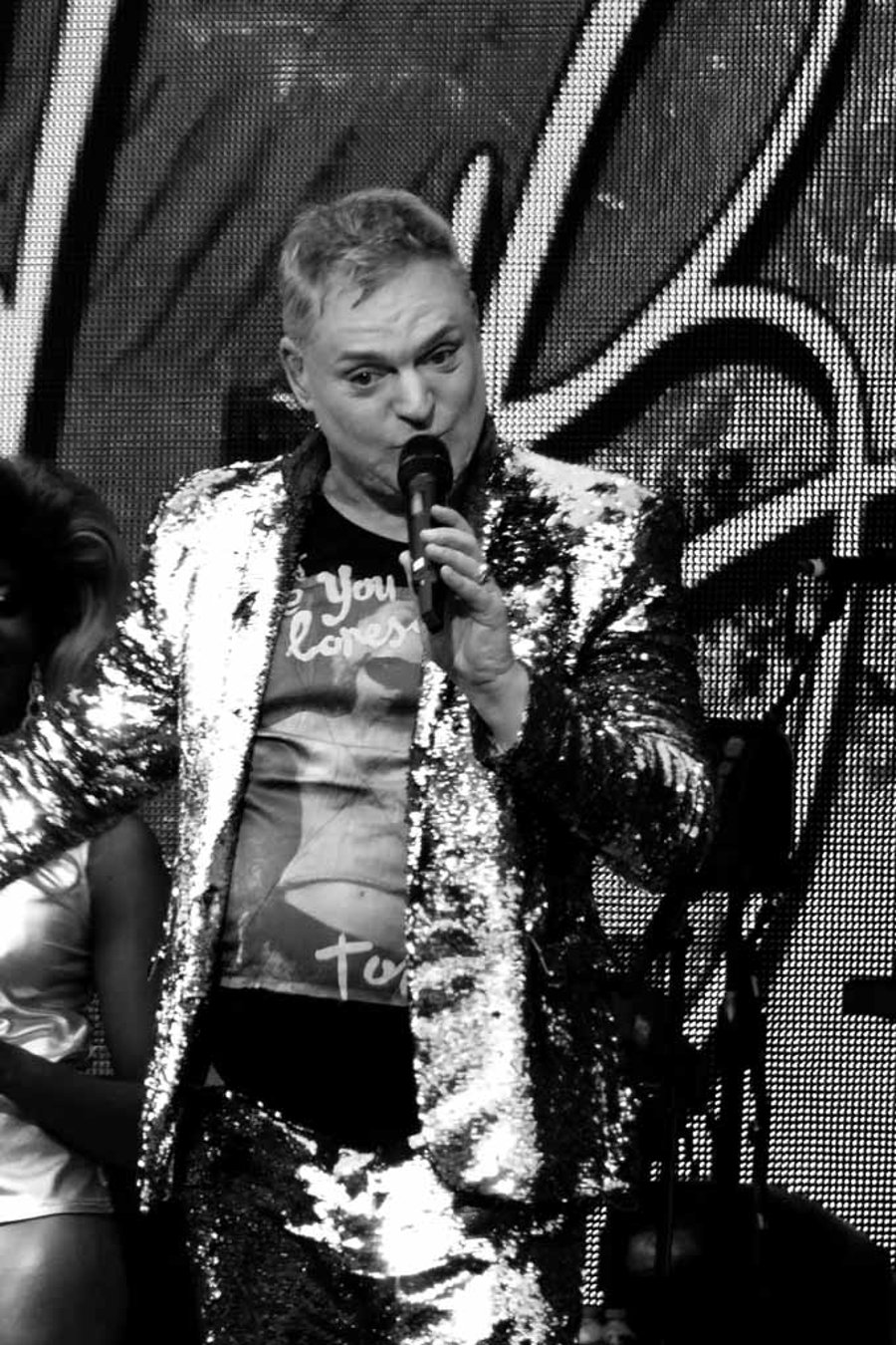 Erasure Singer Andy Bell In Concert Photograph Print