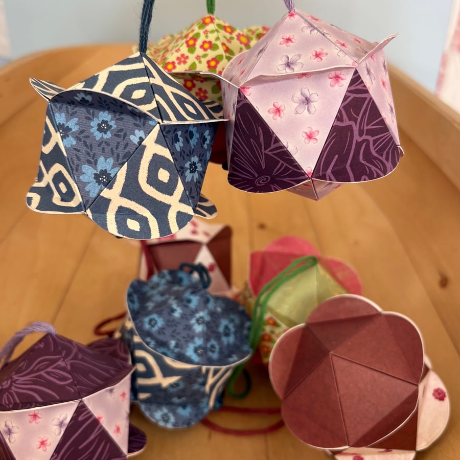 Pick & Mix Geometric Baubles - Patchwork 