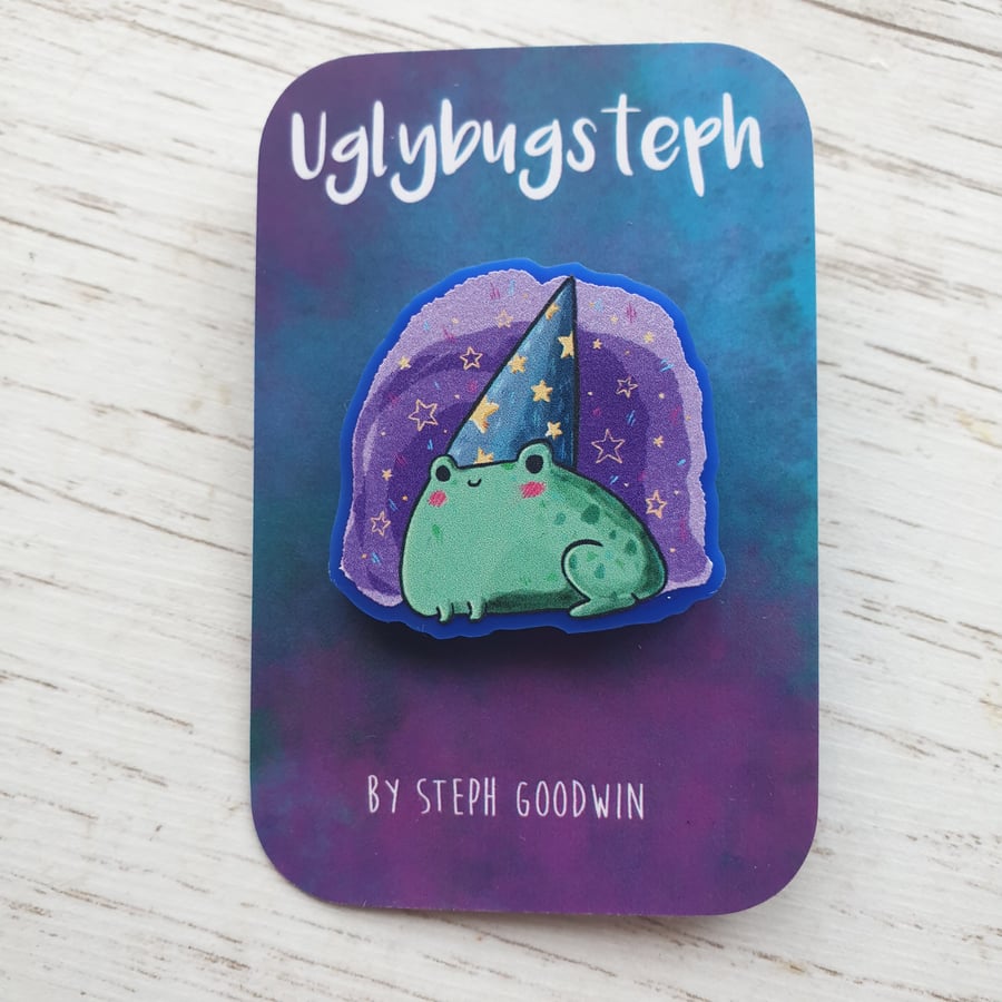 Frog Wizard Pin