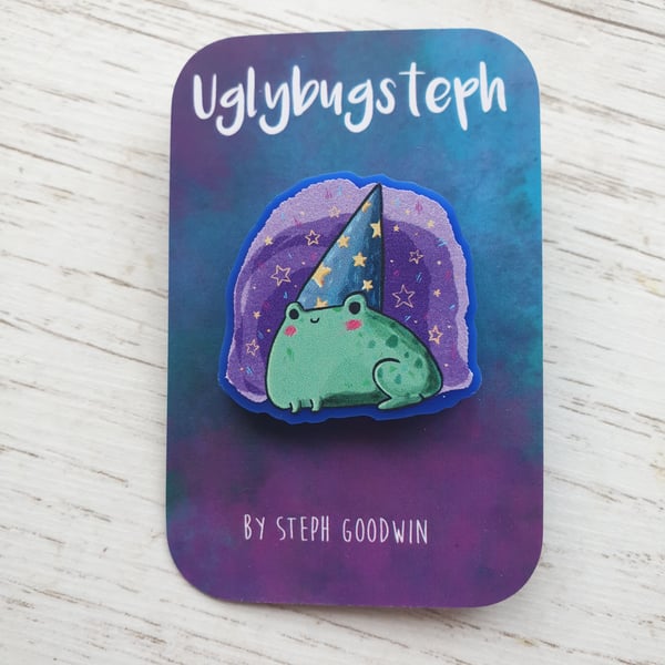 Frog Wizard Pin
