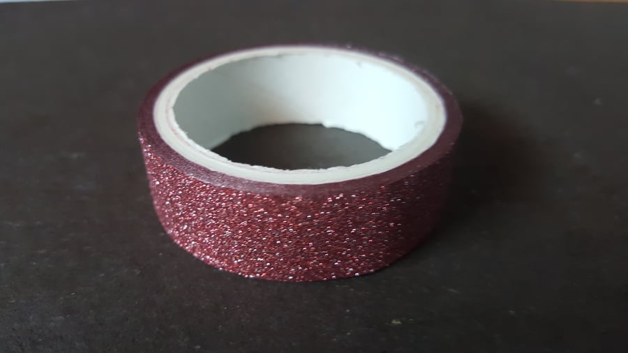 1 x 4m Roll Adhesive Craft Tape Glitter 15m... Folksy