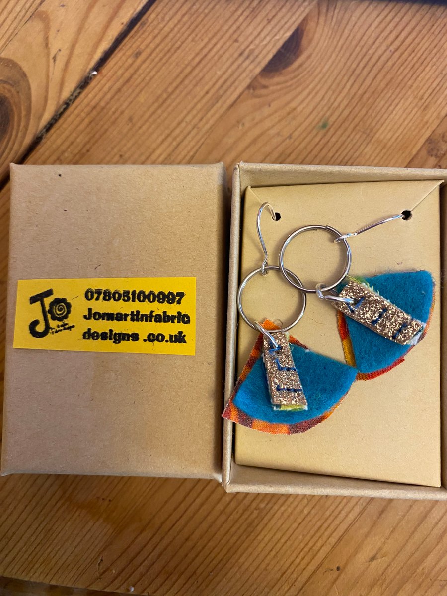 Artisan Fabric earrings 