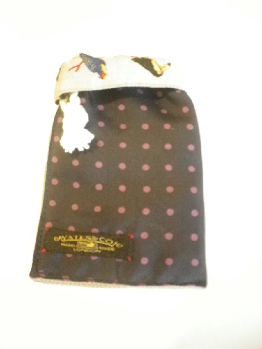 Silk unisex coin, card, trinket holder , gift wrapped, free shipping