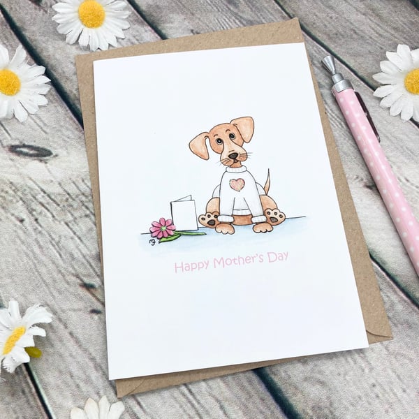 SECONDS SUNDAY - Dash the Dachshund Greetings Card - Happy Mother’s Day