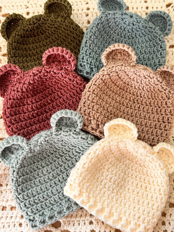 Teddy Bear Ears Baby Hat