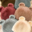 Teddy Bear Ears Baby Hat