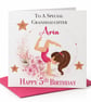 Personalised Gymnast Birthday Card For Her Happy Birthday Daughter Niece etc