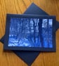 Handmade photo card of snowy trees 'Snow slope'  - Image 2