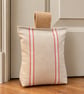 FILLED French Style Striped Doorstop – One Available