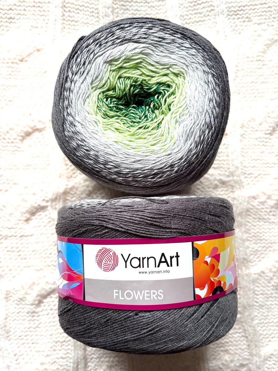 1 cake x 250g YarnArt Flowers Yarn Cake - Colour 291 : Cotton Blend