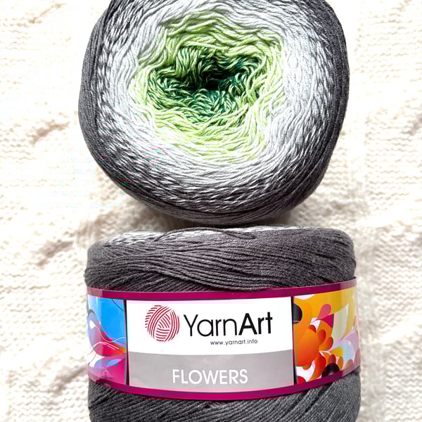 1 cake x 250g YarnArt Flowers Yarn Cake - Colour 291 : Cotton Blend