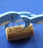 SHOAL OF 5 BLUE & WHITE FISH ORNAMENT MADE FROM NATURAL DRIFTWOOD FROM CORNWALL - Image 7