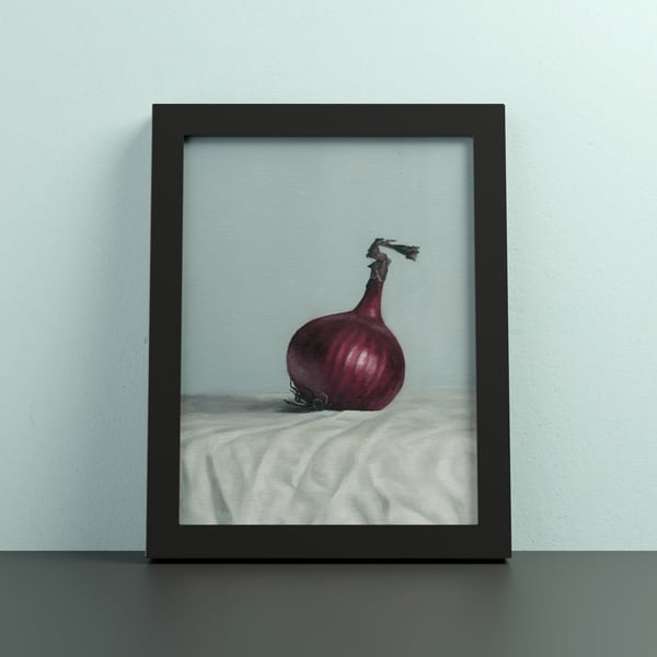 Still Life of a Red Onion