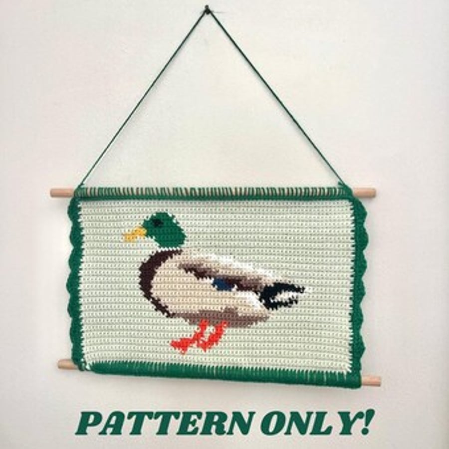 Mallard Duck Tapestry Crochet Pattern