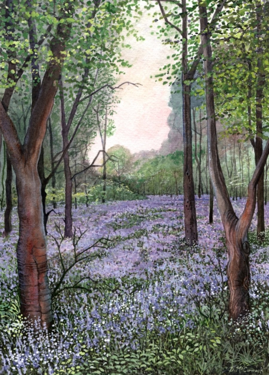 Bluebell Wood, Upper Pendeford - ORIGINAL PAINTING