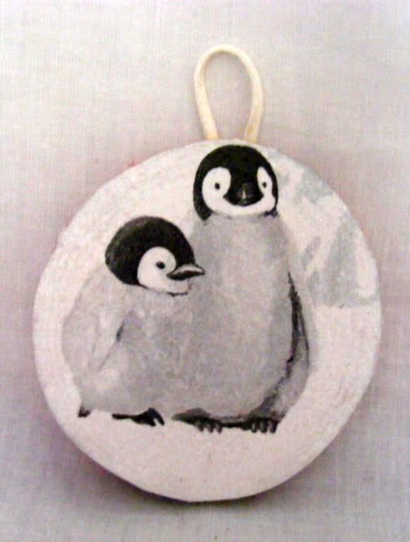  Handmade Penguins Christmas Wall Decoration.
