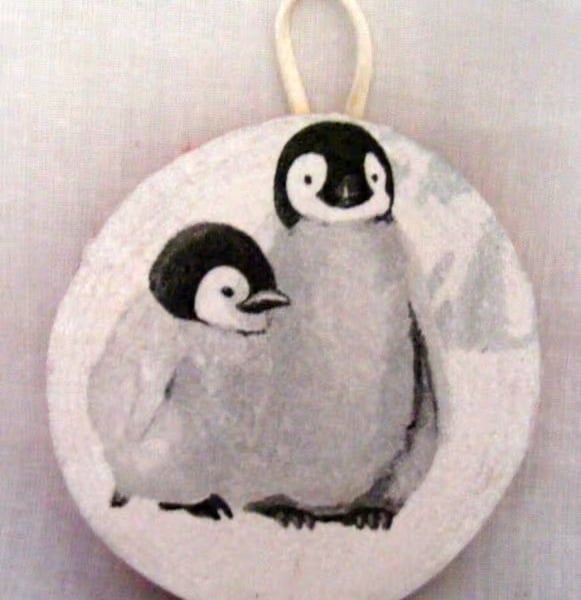  Handmade Penguins Christmas Wall Decoration.