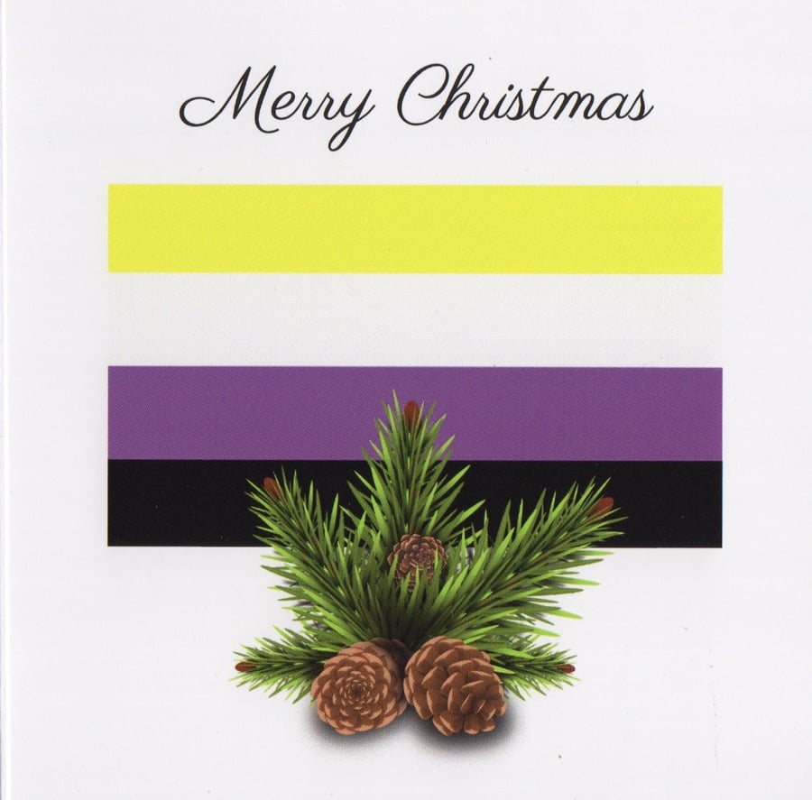 LGBTQ Plus Christmas Card - FREE Postage