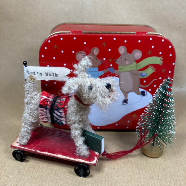 Christmas Tin Terrier. 