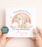 Personalised 1st Mother's Day Card First Mother's Day as My Mummy Custom Baby